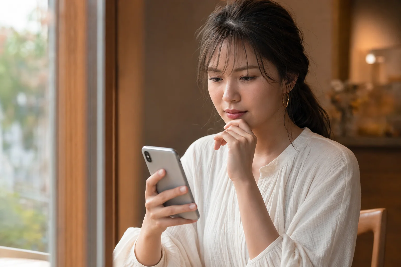 スマホでお店のGoogle口コミを読み、来店先を選ぶ見込み客