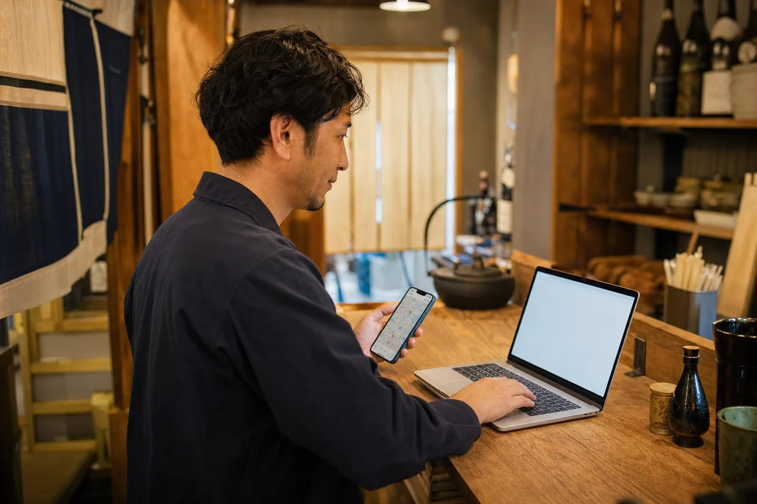 Googleビジネスプロフィール登録手順のイメージ